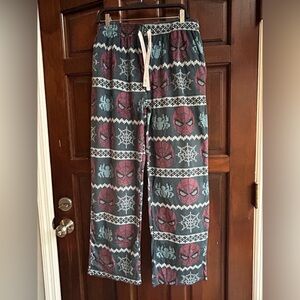 Marvel Spider-Man Men’s Pajama Bottoms | Soft Plush | XL
